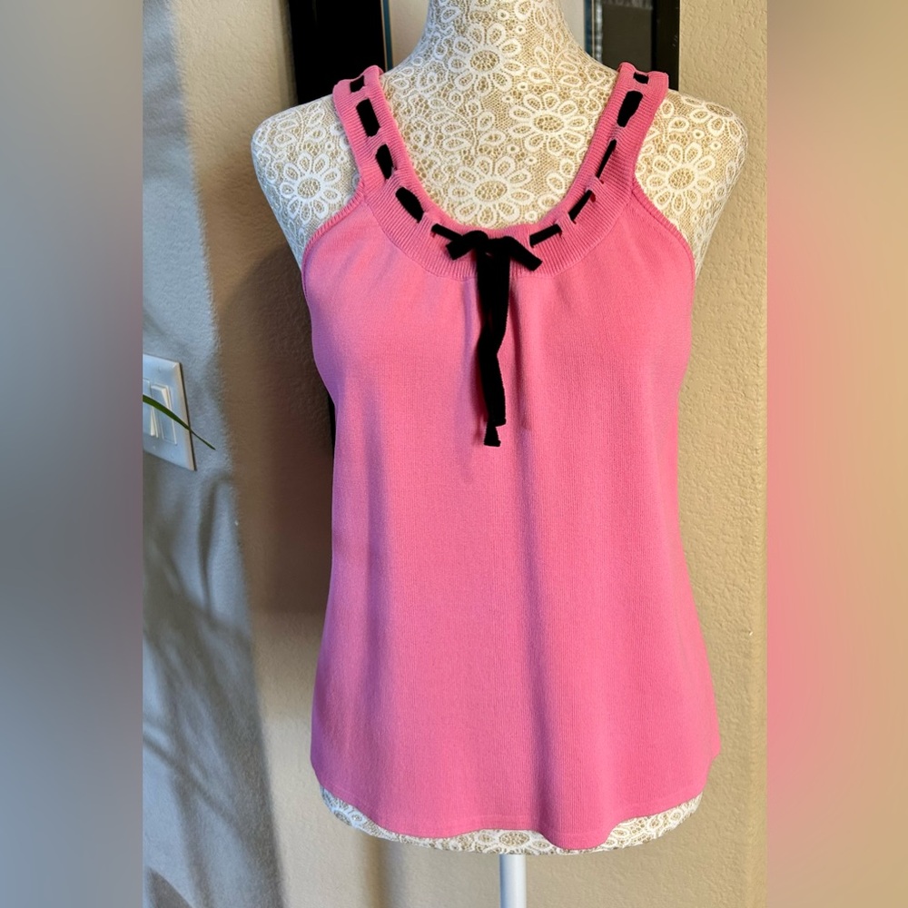 J.A.C. Bright Pink Sweater Tank Top 
Size Small